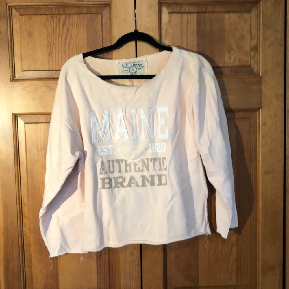 Maine US Vintage peach sweatshirt